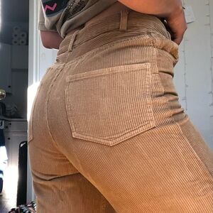 Subdued Tan Corduroy Pants.